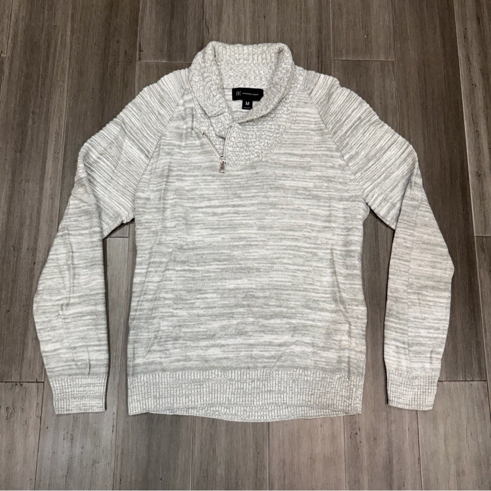 INC International Concepts, Textured Quarter Zip‎ Pullover | Men’s Medium